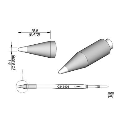 JBC - Cartridge Conical 1.0 HT