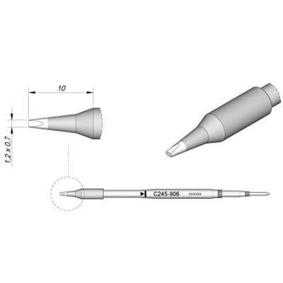 JBC - Cartridge Tip - Chisel 1.2mm x 0.7mm