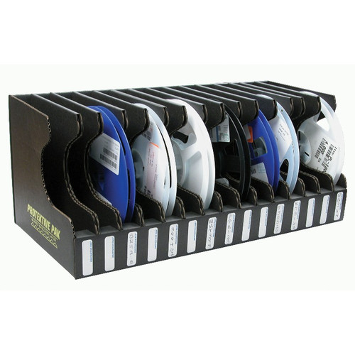 Protektive Pak - Reel Storage Container - Open Bin Box - 17.50" x 8" x 7" - 7" Reel - 15 Slot