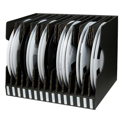 Protektive Pak - Reel Storage Container - Open Bin Box - 17.50" x 8" x 7" - 13" Reel - 15 Slot