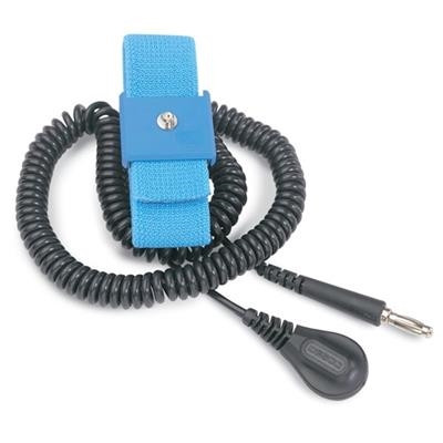Desco - Elastic Adjustable Wrist Strap - 6' Coil Cord
