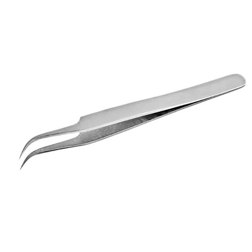 Swanstrom - Style 7 Tweezers, Curved Fine Tip, Stainless Steel
