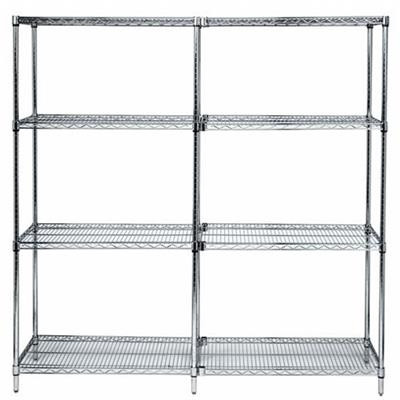 Quantum - Wire Shelving System, Four Shelf - 24" x 60" Shelves