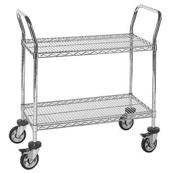 Quantum - Wire Shelf Utility Cart - 24" x 36" Shelves