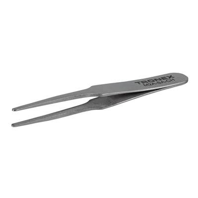 Tronex - Mini Stainless Steel Tweezer, Short, Slight Taper Tip, Blunt - Style 2A