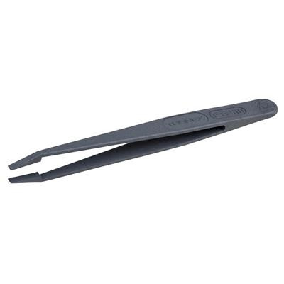 Tronex - Lightweight Plastic Dissipative Tweezer, Straight Tip, Flat - Style P35