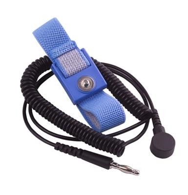 Transforming Technologies - Single Wire Wrist Strap - 12' Cord, 4mm Snap