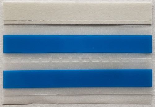 SpliceRite - SMD Blue Double Splice Tape with Dimples and Edge Guide,500 Count - 12 Millimeter Width