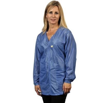 Tech Wear - V Neck ESD Jacket | Blue