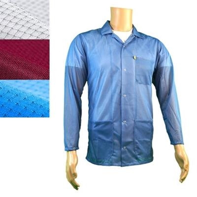 Transforming Technologies - Light Weight ESD Jacket, Lapel Collar, Snap Cuff, Blue | Blue