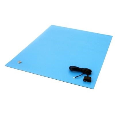 Transforming Technologies - MT4500 2-Layer Rubber ESD Mat Kit, Blue - 0.080" | Blue