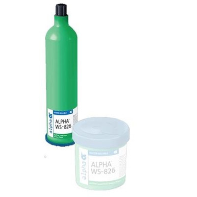 MacDermid Alpha - WS-826 Water Soluble - SAC305 Lead Free Solder Paste - Type 4 - 600 Gram Cartridge