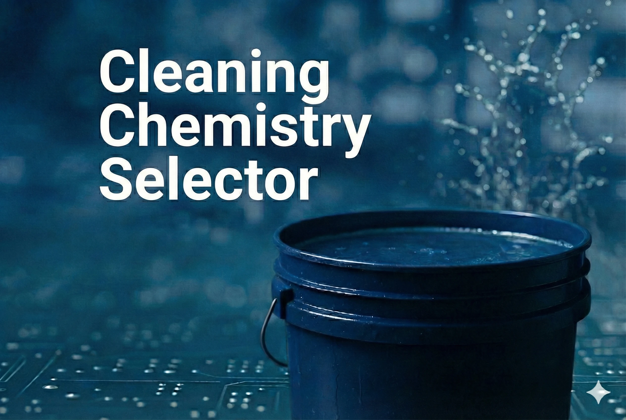 Cleaning Chemistry Selector