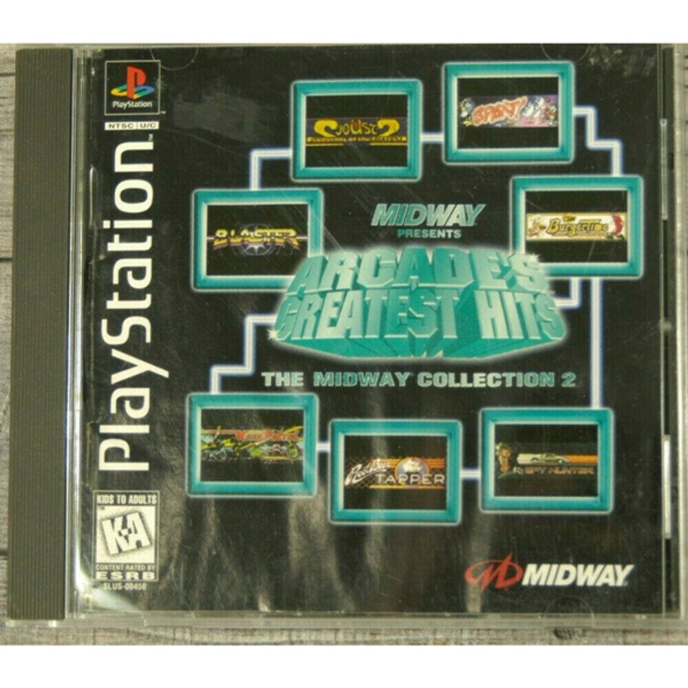 訳あり【廃盤】【初回盤】DVD２枚組『PLAY with GD & TOP Arcade's Greatest Hits: Midway Playstation 1 PS1 Game For Sale