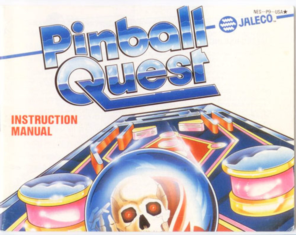 Manual Pinball Quest Nintendo NES Instructions For Sale | DKOldies