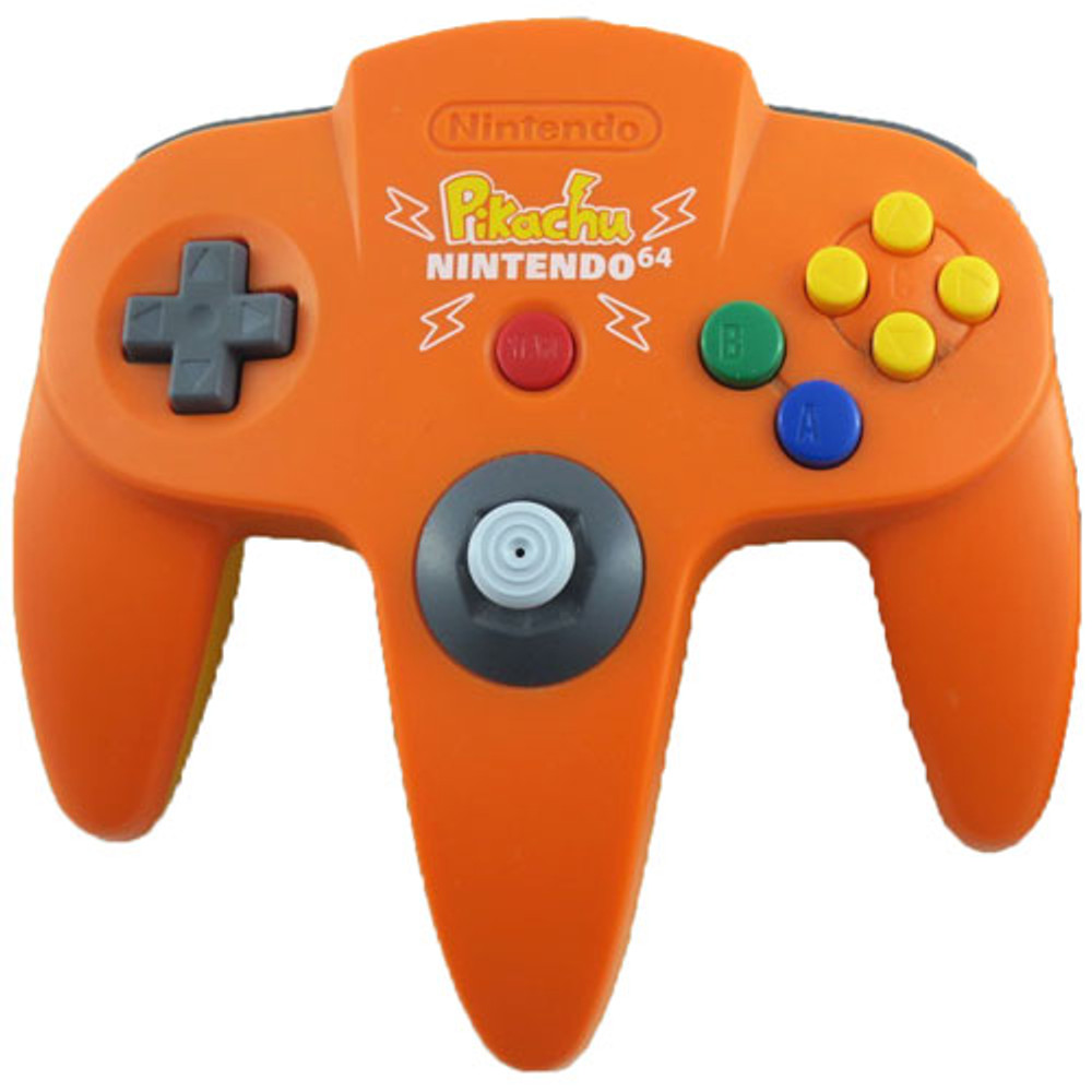 非常に珍しいポケモンN64コンソール Nintendo 64 N64 Pokemon Pikachu Console Orange Blue Used | eBay