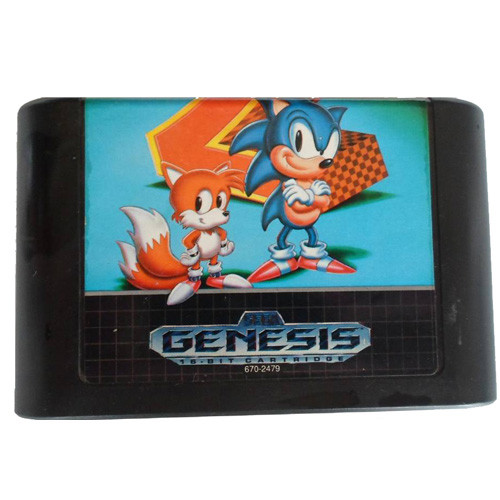 Sonic The Hedgehog 2 Sega Genesis Game Cartridge For Sale | DKOldies