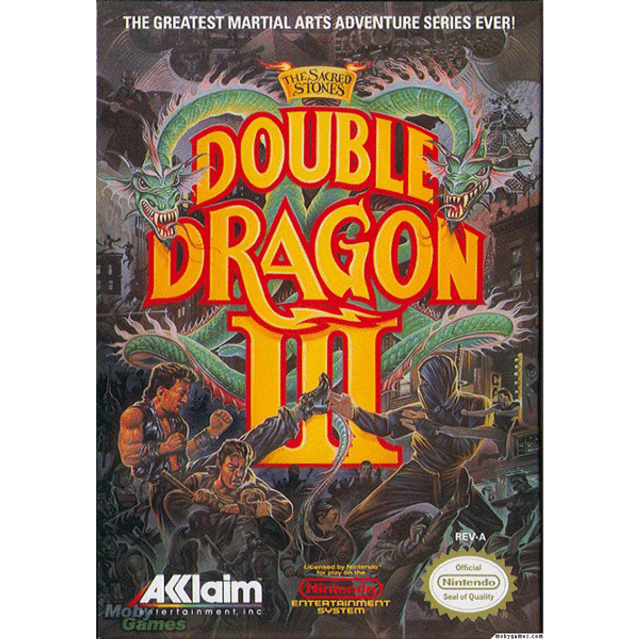 NES 海外正規版Double Dragon I,II,III Double Dragon III Nintendo NES Original Game For Sale