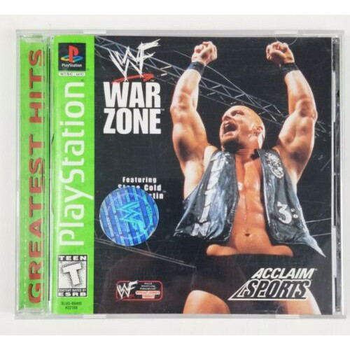 Jeu WWF War Zone PS1 - Version PAL Complète Avec Boîtier Légèrement Cassé