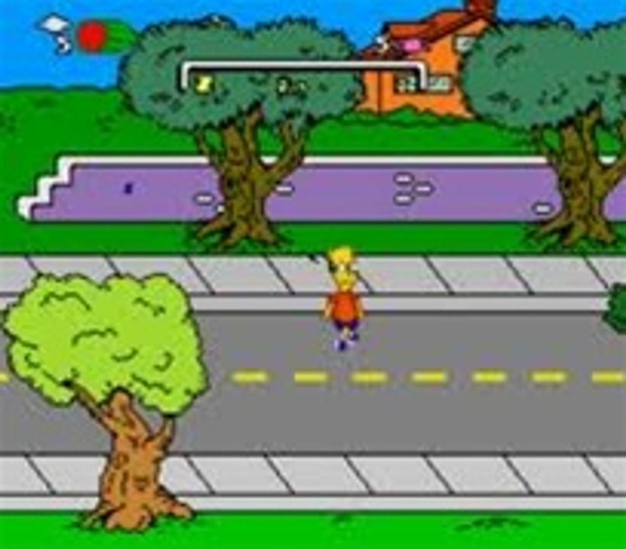 Video Game The Simpsons Bart's Nightmare Snes Simpsons Barts