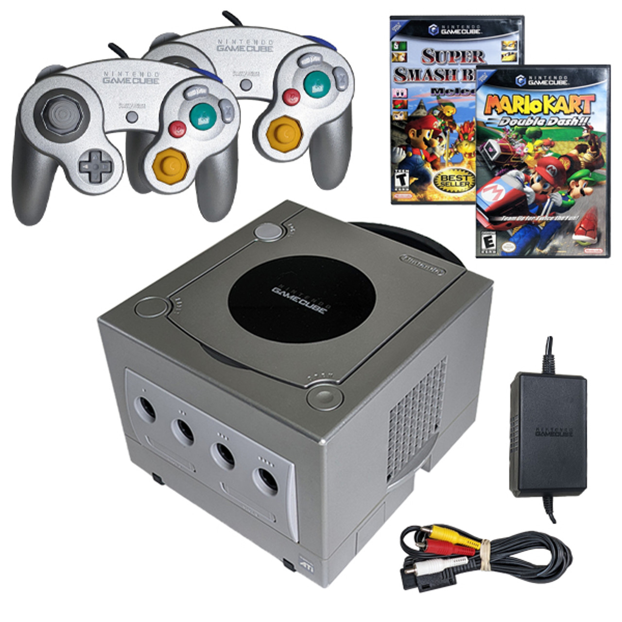 Nintendo GameCube Platinum Super Smash Kart Pak For Sale