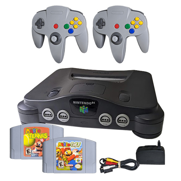 N64 System Console Original Mario Sports Bundle Pak For Sale