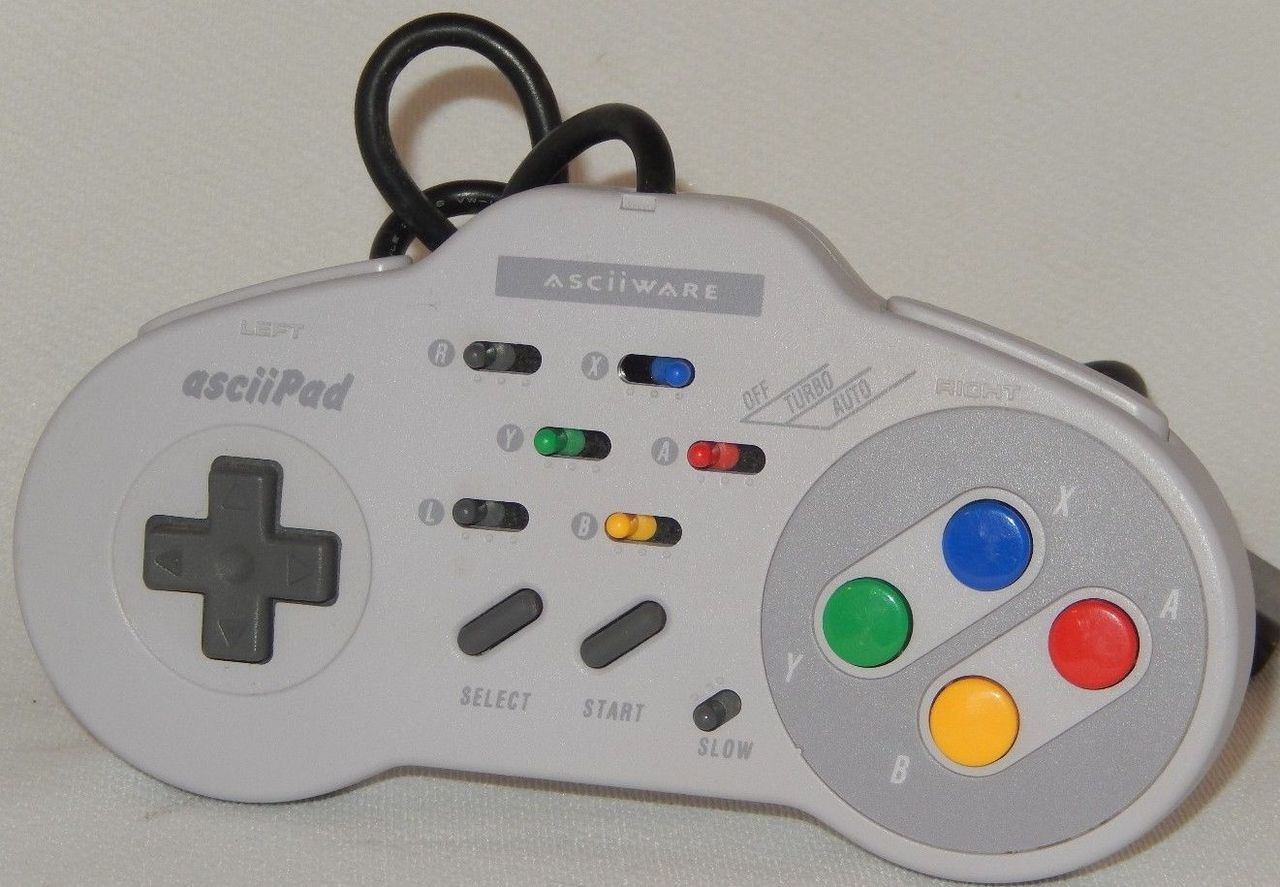 Asciiware Snes Turbo Controller Ascii Pad Controller SNES For