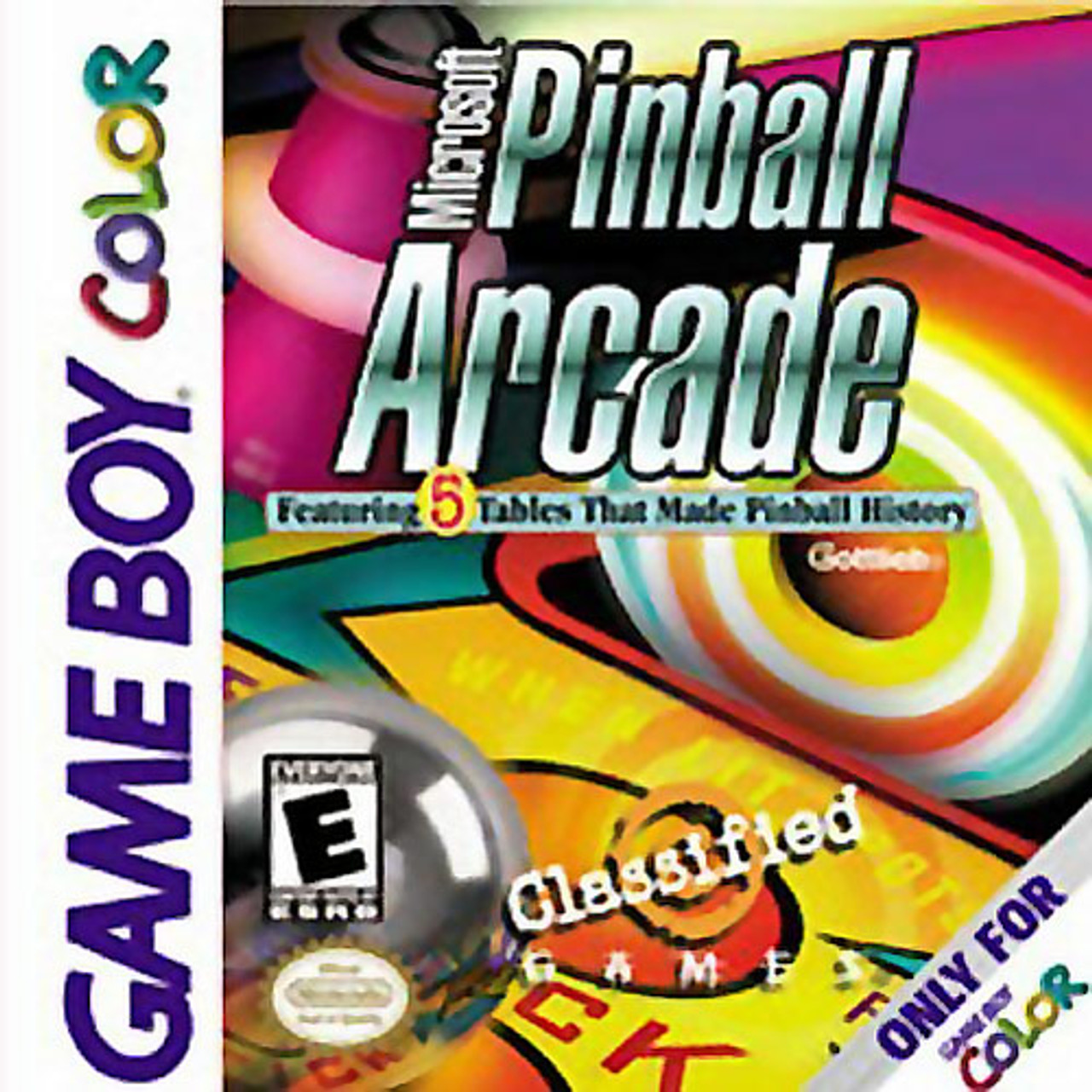 Microsoft Pinball Arcade GameBoy Color Game For Sale DKOldies