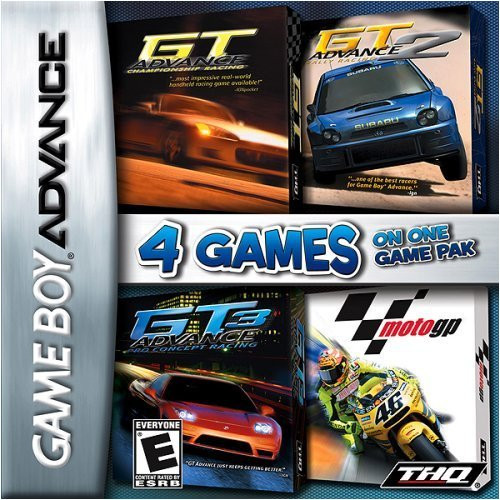 Racing 4-Pack Nintendo GameBoy Advance GBA Game For Sale
