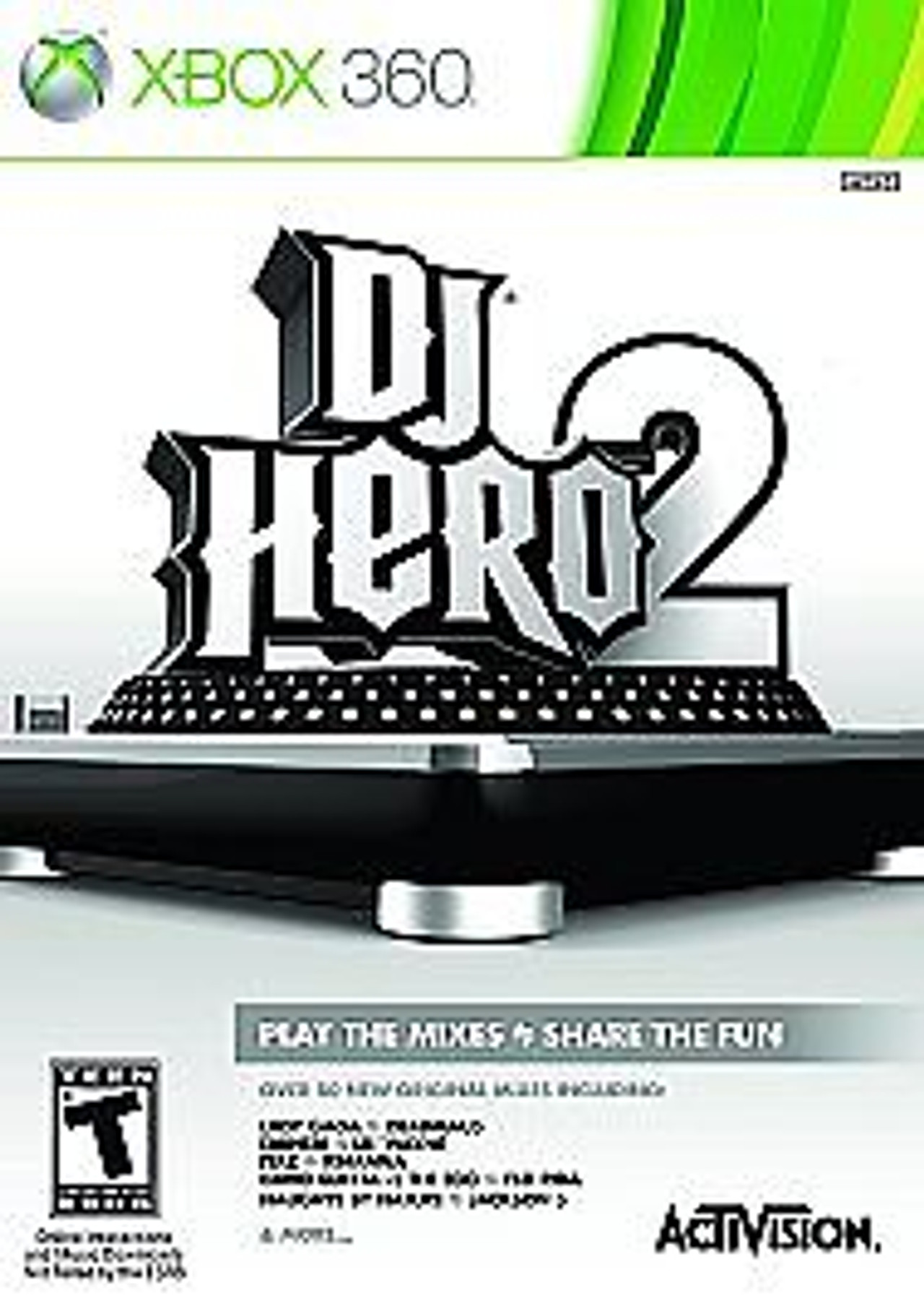 DJ Hero Wireless Turntable Controller w/DJ Hero 2 Game Xbox 360