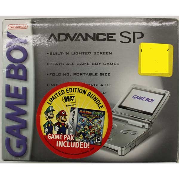 Game Boy Advance SP System Silver Best Buy Exclusive Complete In