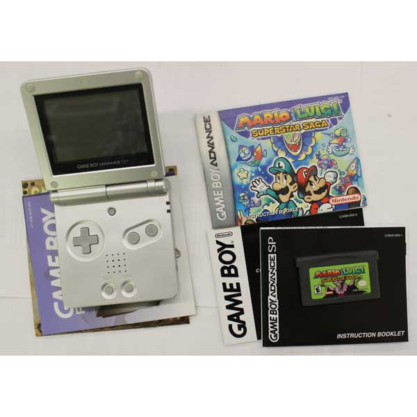Game Boy Advance SP System Silver Best Buy Exclusive Complete In