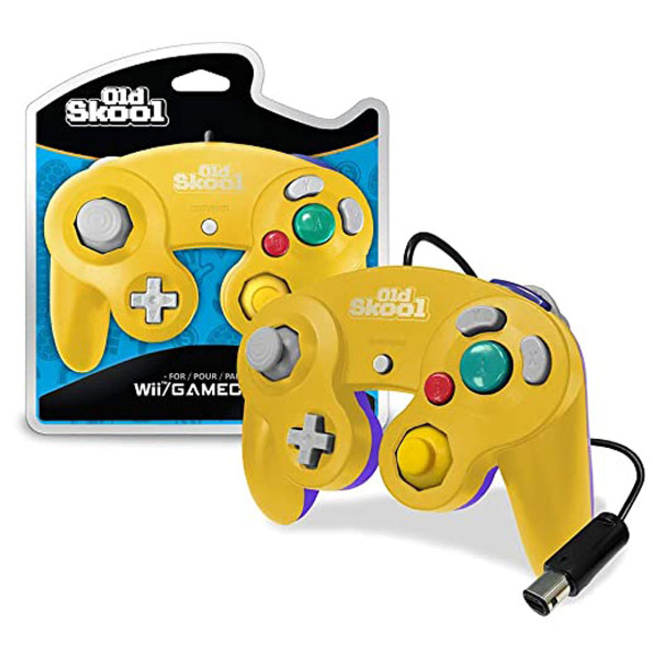 New Yellow on Purple Wario Replica Controller - GameCube