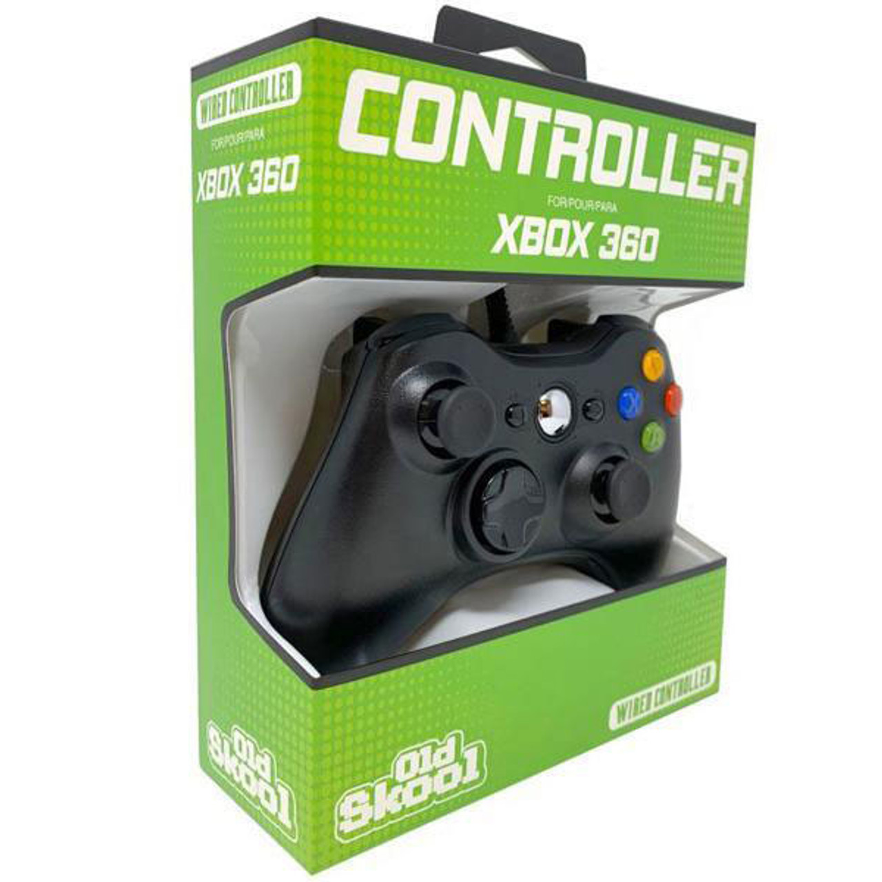 New Replica Xbox 360 Controller Wired Black Xbox 360 For