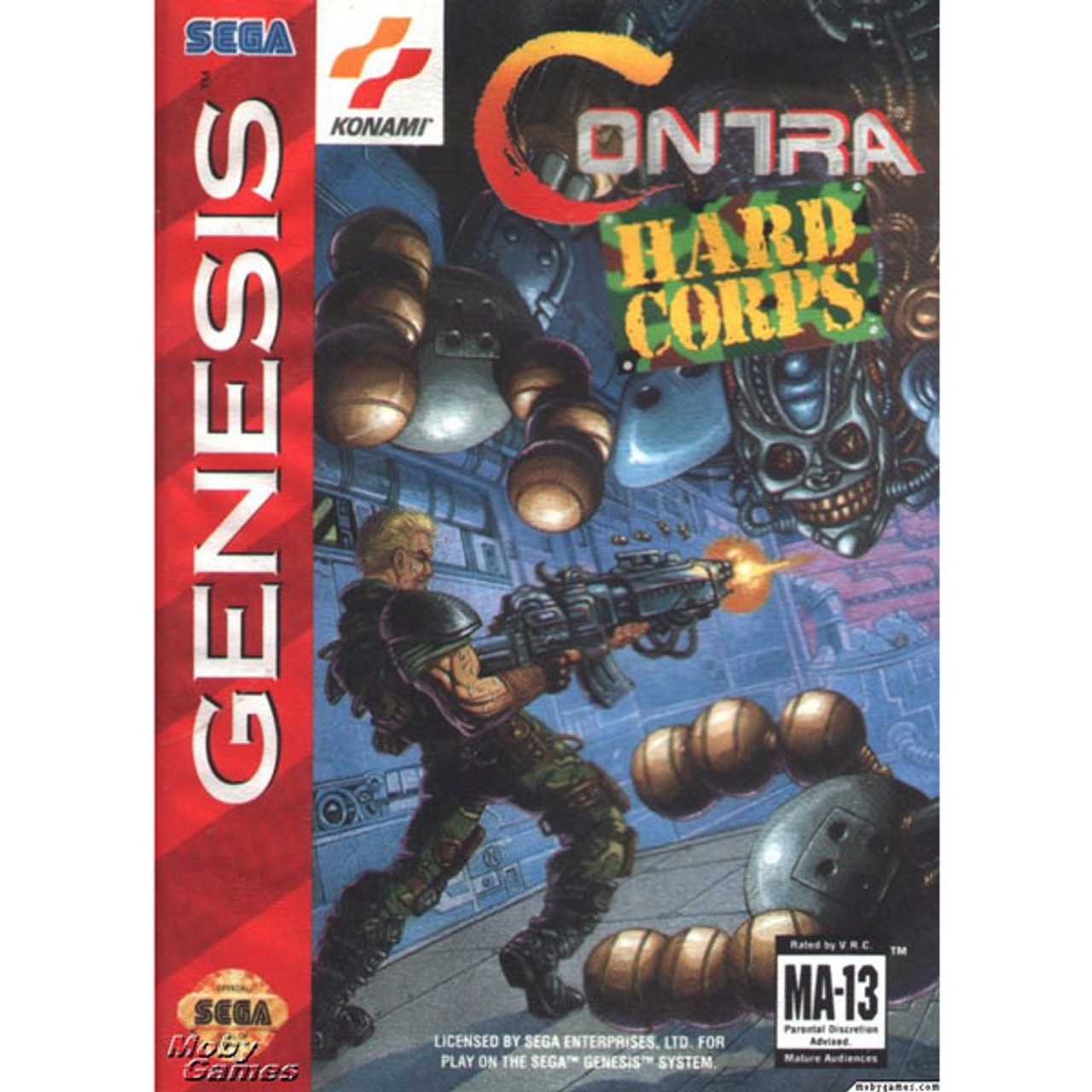 Contra Hard Corps - Empty Genesis Box