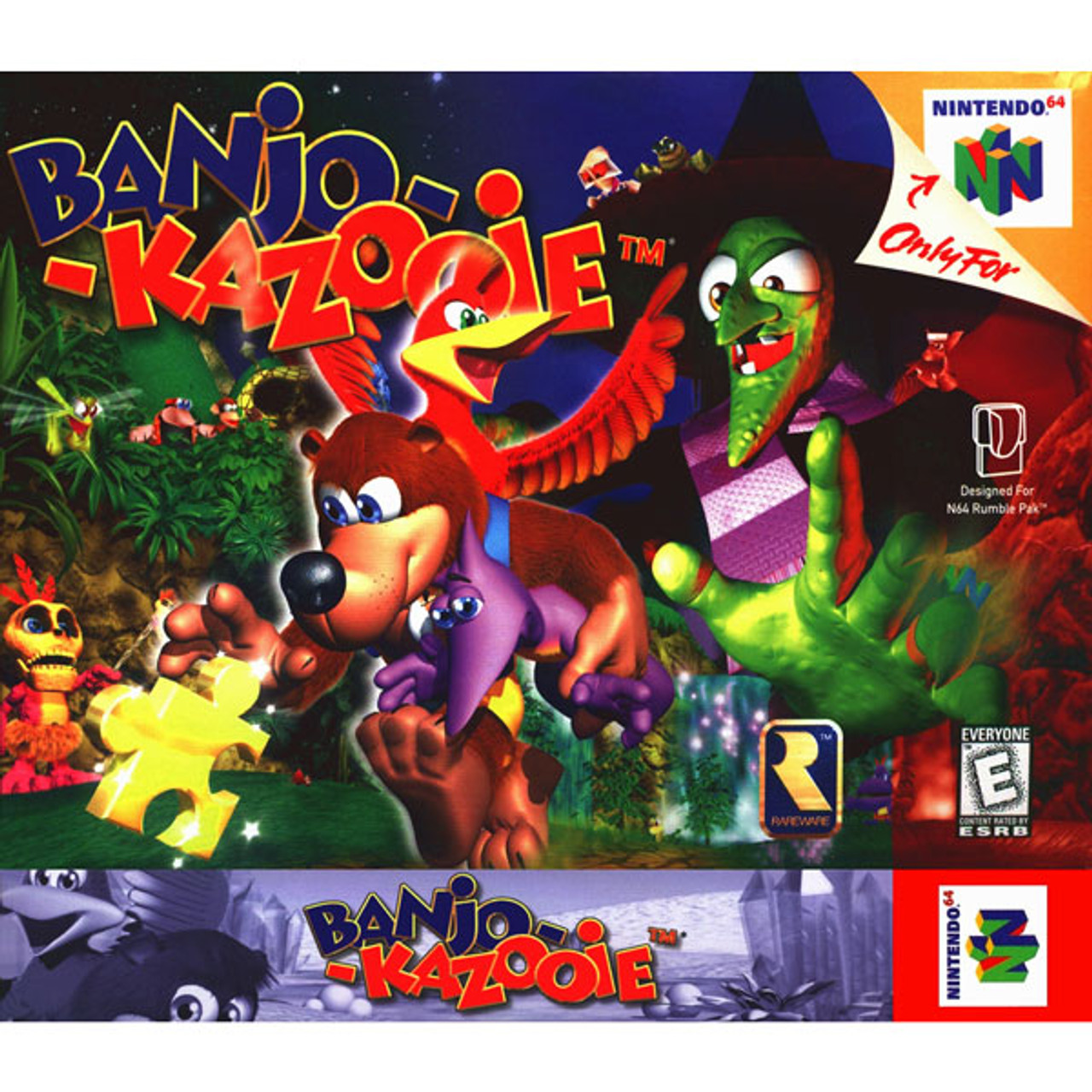 Banjo-Kazooie Tooie: Nintendo 64 (N64) Nintendo Switch Custom  Covers/Physical Game Cases (Boxart) - NO GAME INCL.