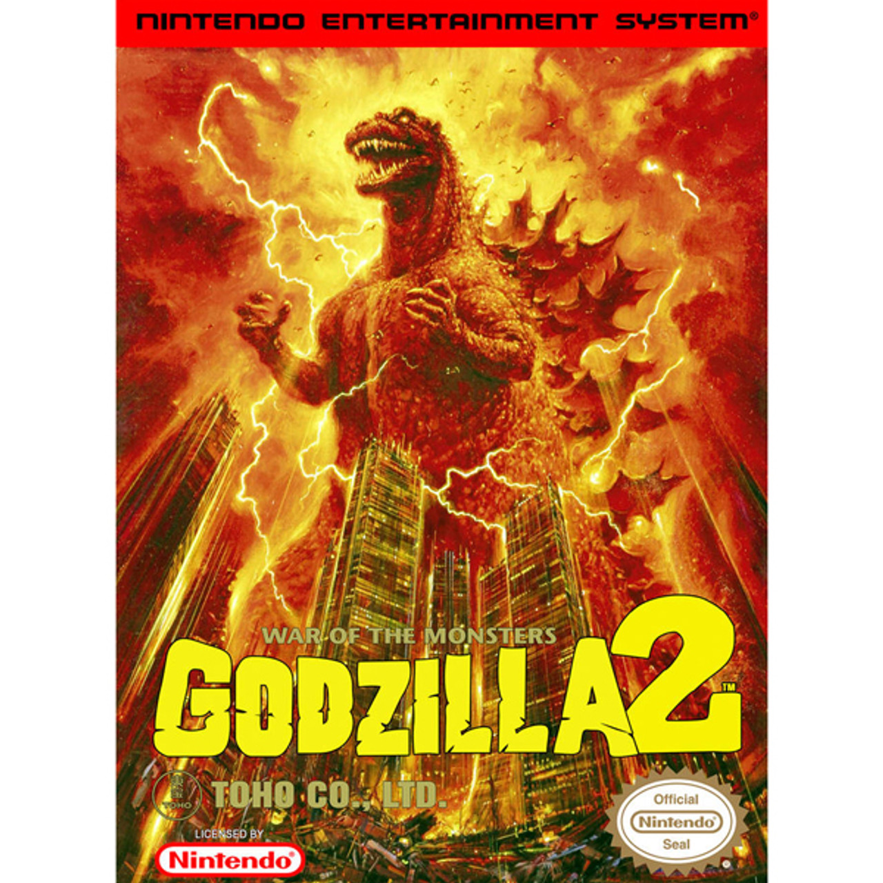 Godzilla 2:War of Monsters Complete Nintendo NES Game For Sale