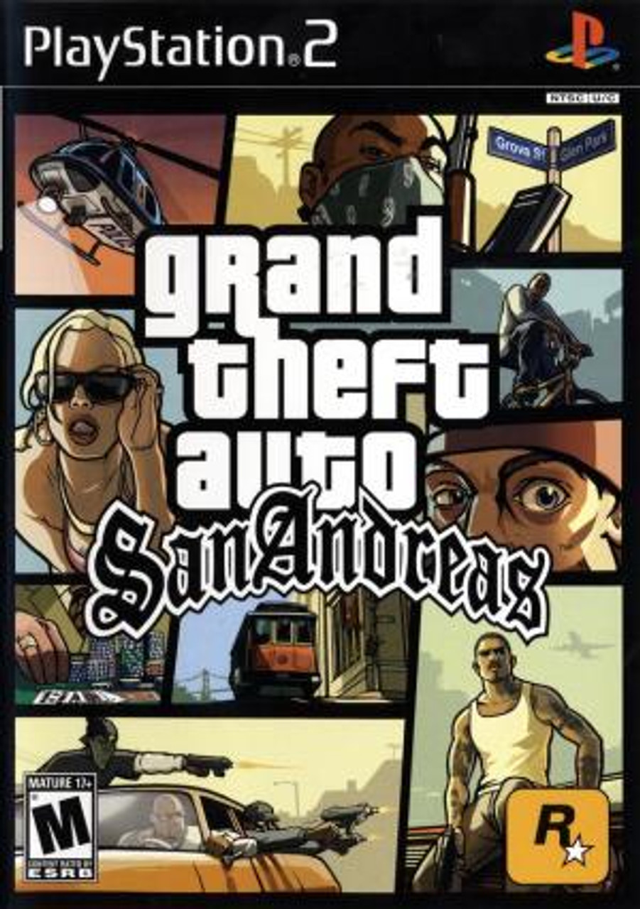Grand Theft Auto San Andreas (PS2 PlayStation 2) TESTED WORKS - Free  Shipping!