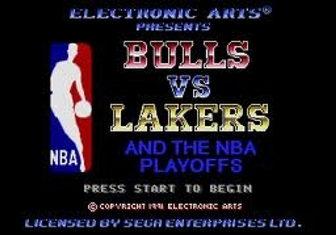 Bulls vs Lakers NBA Playoffs Sega Genesis Game For Sale ...