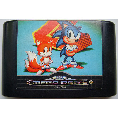 Sonic The Hedgehog 2 Sega Genesis Game Cartridge For Sale | DKOldies