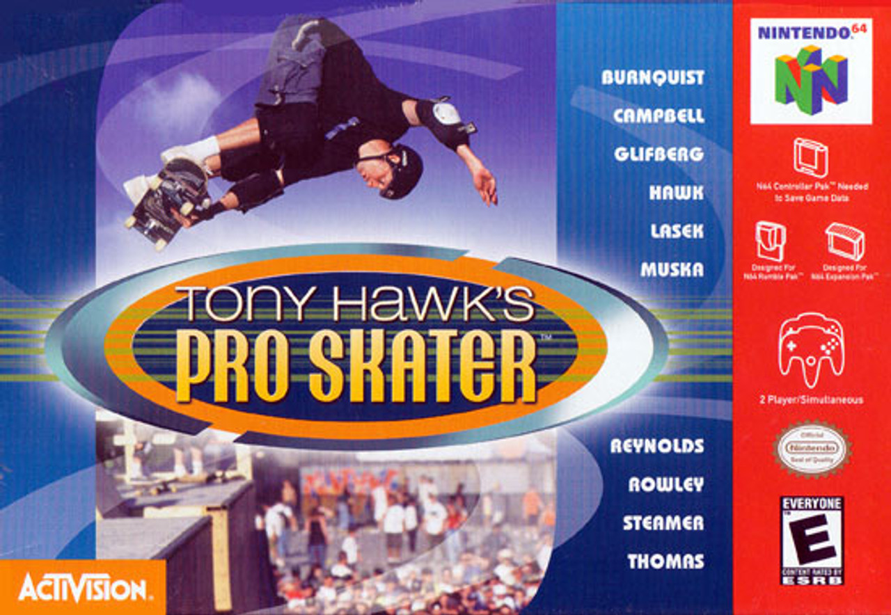 Videnskab Udover Utallige Tony Hawks Pro Skater Nintendo 64 N64 Game For Sale