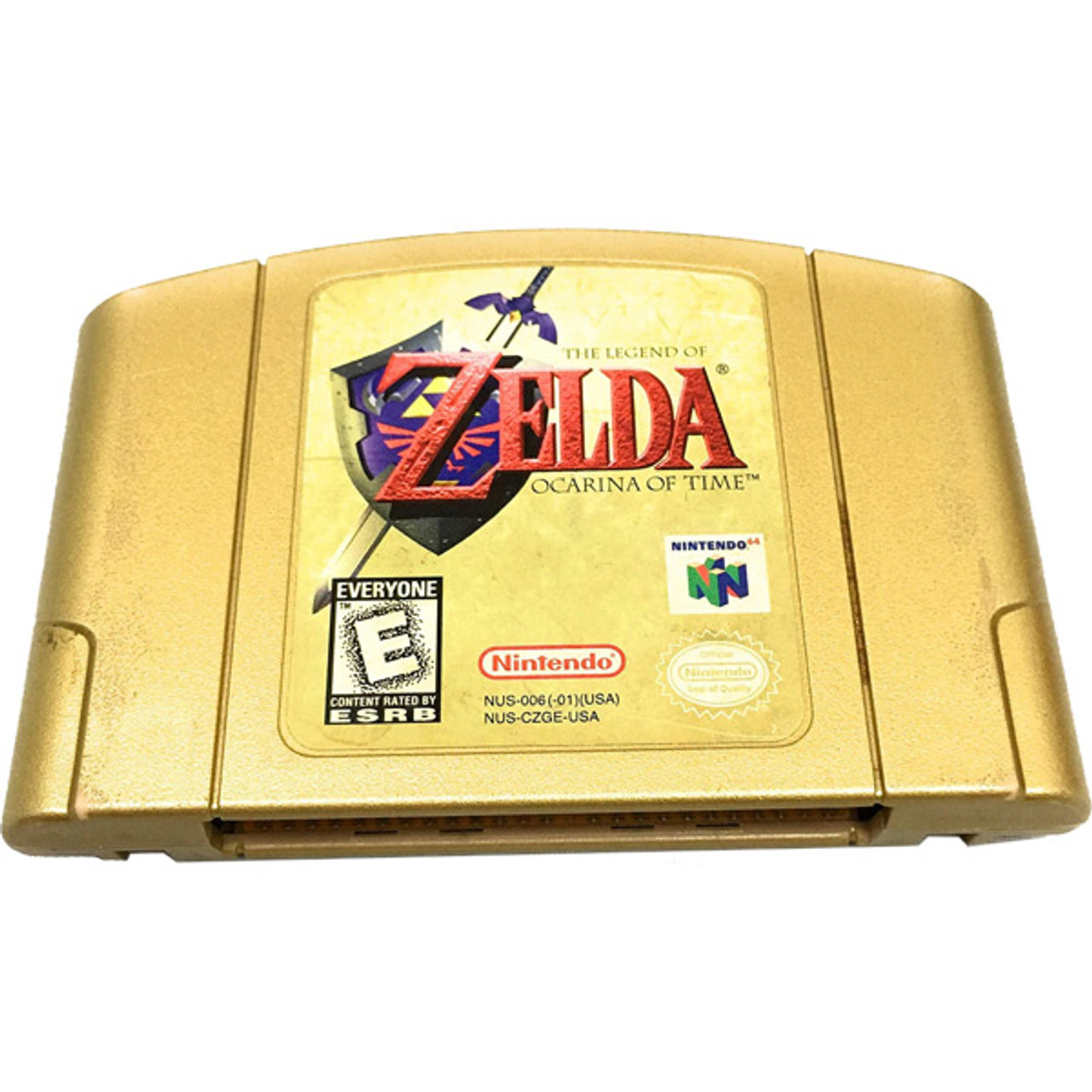 Ocarina of time n64 sales gold cartridge