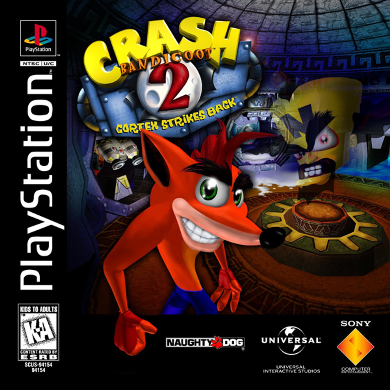 Crash Bandicoot 2:Cortex Strikes Back Playstation PS1 Game For Sale