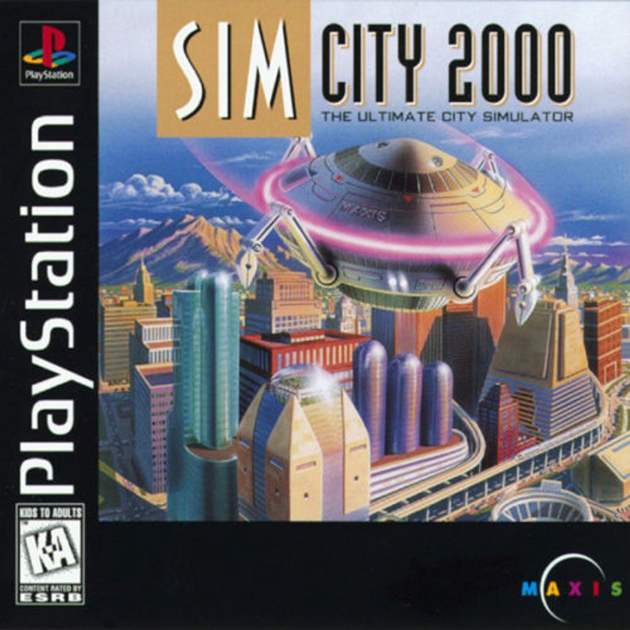 PlayStation本体・SIMCITY2000・SMASH COURTセット PlayStation本体・SIMCITY2000・SMASH COURTセット PlayStation