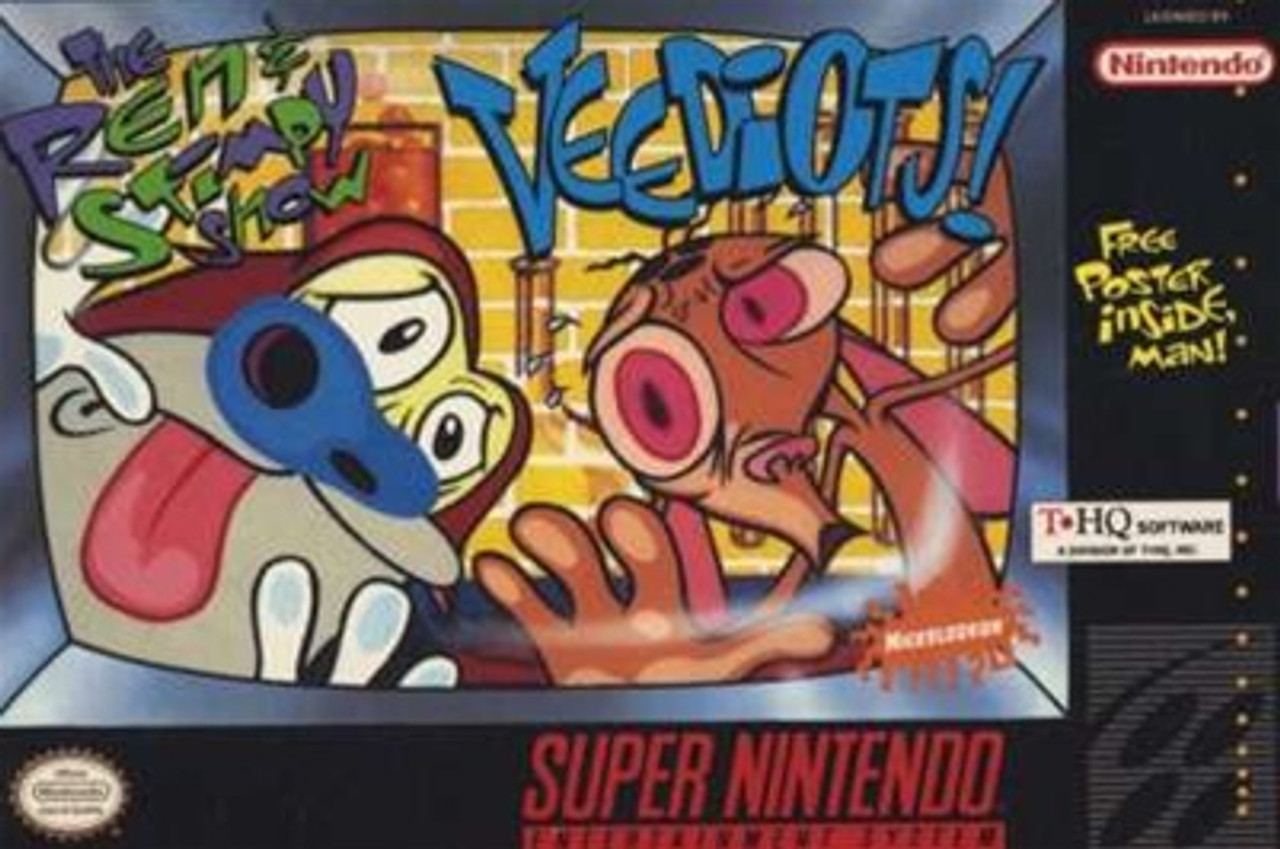Ren & Stimpy ShowVeediots! Super Nintendo SNES Game For Sale