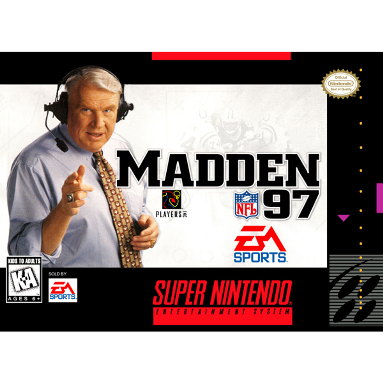 Madden NFL '97 Super Nintendo SNES Game For Sale