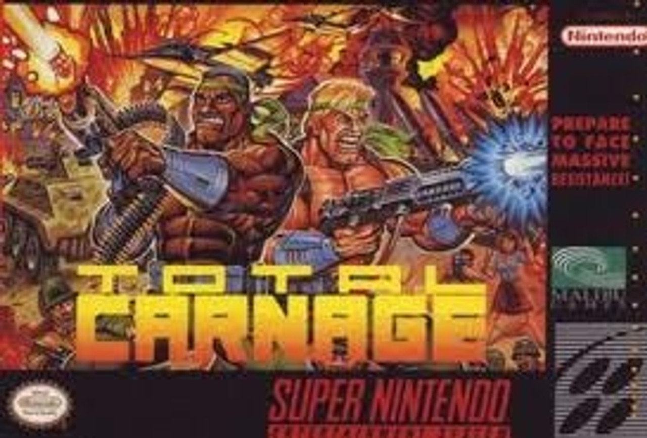 Total Carnage Super Nintendo SNES Game For Sale DKOldies