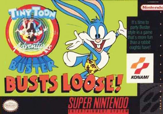 Tiny Toons Buster Busts Loose Super Nintendo SNES Game For Sale