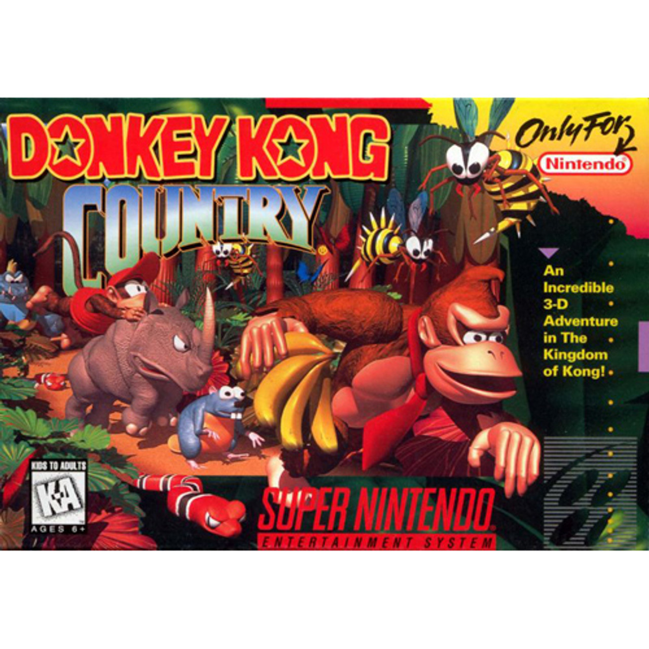 Donkey Kong Country Super Nintendo SNES Game For Sale DKOldies Donkey Kong Country Super Nintendo SNES Game For Sale DKOldies