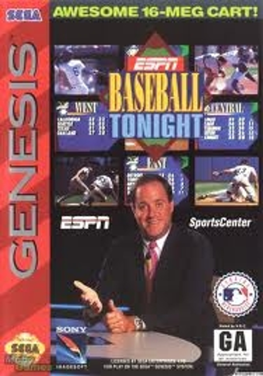 ESPN Baseball Tonight Sega Genesis Game Cartridge For Sale DKOldies